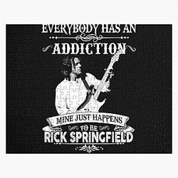 Everybody Has An Addiction Mine Just Happens Rick Springfield For Man For Boys Birthday Gift Love Jigsaw Puzzle
