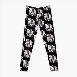 Rick Springfield Purple Music Notes Leggings