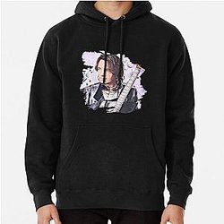Rick Springfield Purple Music Notes Pullover Hoodie