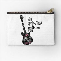 rick springfield sticker Zipper Pouch