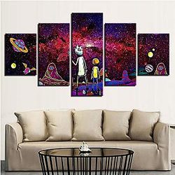 Home Decor 5 Pieces Rick And Morty Wallpapers