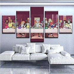 Big Family Rick And Morty Canvas Wallpapers