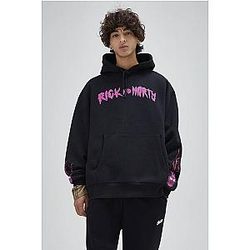 Black Rick &amp; Morty contrast sweatshirt