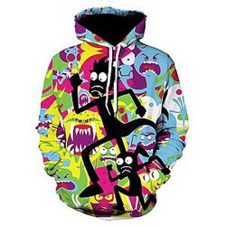 Super Cool 3D Hiphop R&amp;M Hoodie