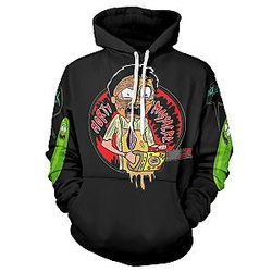 New Morty Smith 3D Black Hoodie