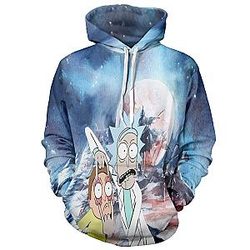 RickaMorrty Unisex 3D Printed Hoodie