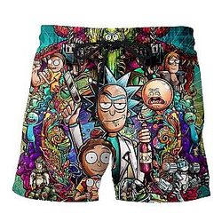 Cartoon Rick And Morty Cool Boardshorts