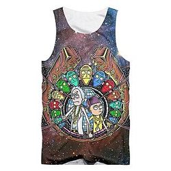 Rick And Morty Theme 3D Print Tank Tops