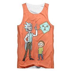Funny Tank Tops Print Rick And Morty 3D