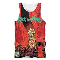Rick And Morty 3D Funny Print Tank Tops
