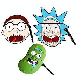 Rick Morty Airpods Case With Keychain Cute