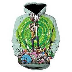 Morty With Wormhole Awesome Hoodie