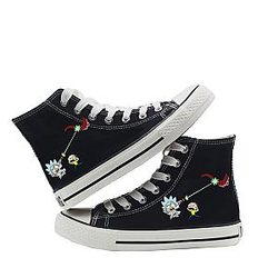 Funny New Arrival Rick And Morty Canvas Converse