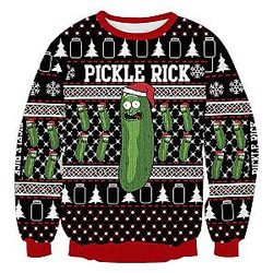 Pickle Rick Christmas Style Special Sweatshirt
