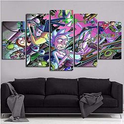 5 Pieces Rick And Morty Cool Paintings Wallpapers