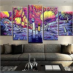 5 Pieces Decor Rick And Morty Wallpapers