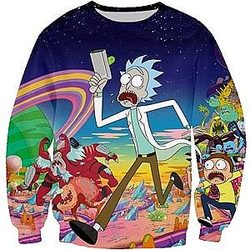 Humorous Rick Sanches 3D Sweatshirt