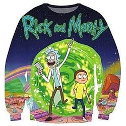Rick and Morty Happy 3D Sweatshirt