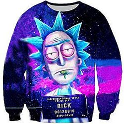 Rick Sanches Eyes Lethargic Sweatshirt