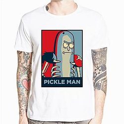 Blue &amp; Red Pickle Man T-shirt