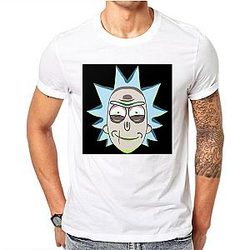 Rick Sanchez Portrait Unisex White T-shirt