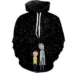 Rick And Morty Star Night 3D Hoodie