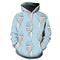 Hot Rick Sanchez 3D Winter Hoodies