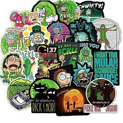 100 Pcs American Drama Rick and Morty Stickers