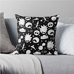 Black and White Rick and Morty Pillow Covers