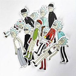 30Pcs/lot Rick Sanchez Sticker Decal [ Pack of 3 ]