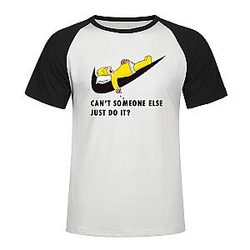 Brand Logo Simpsons Printed Raglan T-shirt