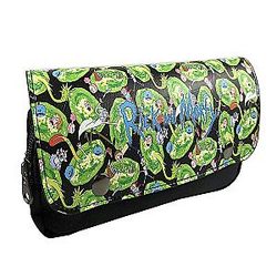 2020 Hot Rick And Morty Anime Green Black Long Wallet