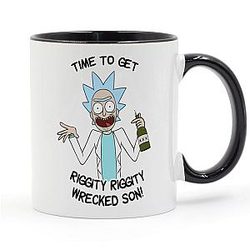 Rick And Morty Time To Get Riggity Ceramic Cup