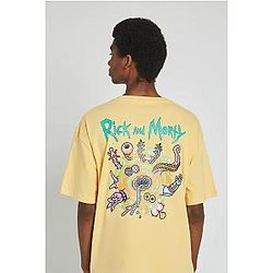 Mustard yellow Rick and Morty T-shirt