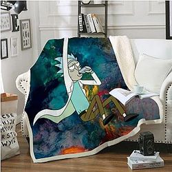 Rick Sanchez Fly Plush Blanket