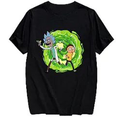 Mini Rick et DTNK0907 Rick and Morty T-Shirts