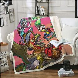Crazy Rick And Morty Soft Blanket