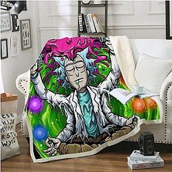 Funny Rick And Morty 3D Print Blanket