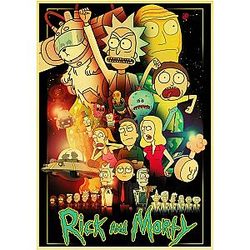 New Rick And Morty Retro Poster