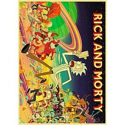 Rick And Morty Theme 2020 Retro Poster