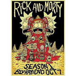 Rick And Morty Season 1 Bluray Retro Poster