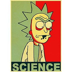 Rick Science Retro Poster