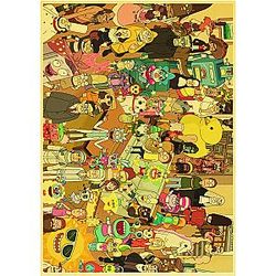 Rick And Morty Theme Retro Poster