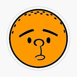 Karl Pilkington: Orange From The Ricky Gervais Show on XFM Sticker