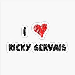 I Love Ricky Gervais Sticker
