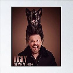 Ricky Gervais Afterlife Friend Poster