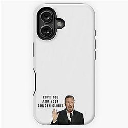Ricky Gervais Golden Globe iPhone Case