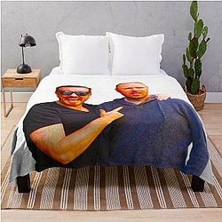 Karl Pilkington and Ricky Gervais Throw Blanket