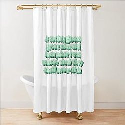 Ricky Gervais Afterlife Quote Shower Curtain