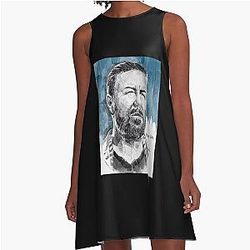 Ricky Gervais Afterlife Cap A Line Dress